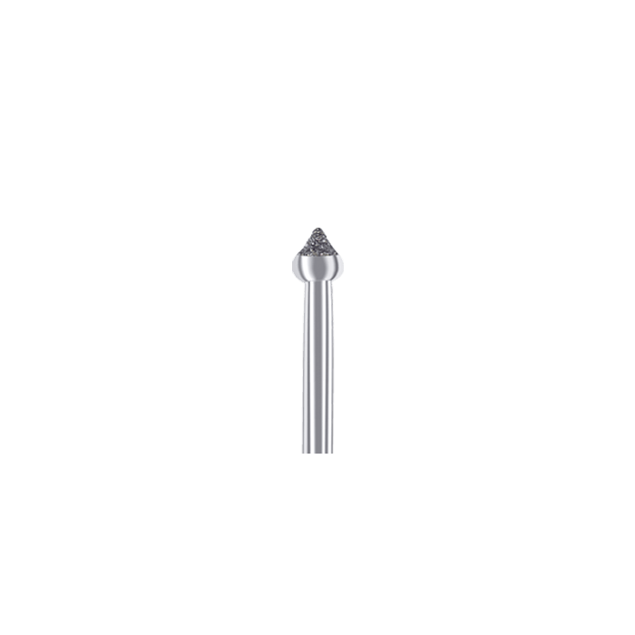 833A 025 diamond dental bur medium grit for cavity and fissure preparation, pack of 6