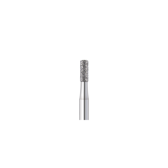835 009 FG diamond cylinder flat medium grit dental bur for cavity and crown preparation, ISO 806 314 107 524 009, pack of 6