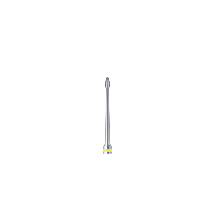 diamond perio pro dental bur extra fine grit Yellow Ring Root Planing Bur 8407L-EF 012 Pack of 2