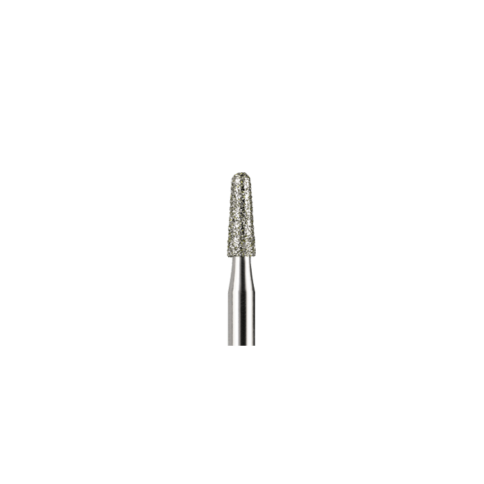 8855 012 diamond cone round fine grit dental bur for cavity and crown preparation, red ring, ISO 806 314 197 514 012