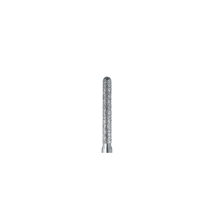 8882 016 diamond cylinder round fine grit dental bur for crown preparation, red ring, ISO 806 314 142 514 016, pack of 2