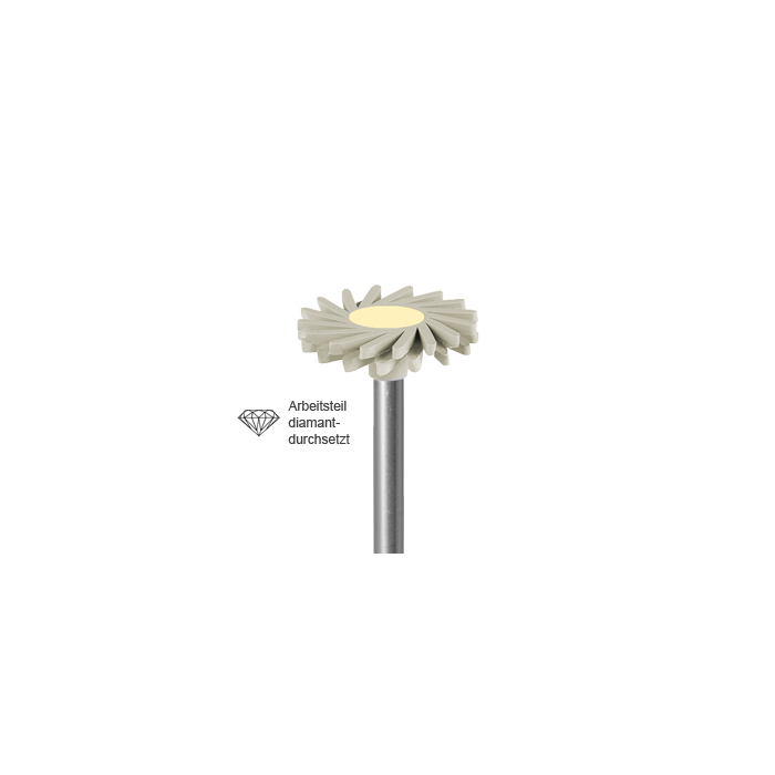 Busch 9581 140 RA COMP POL DIA GREY F - (Pack of 2) Bur Made in Germany