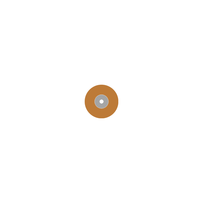Busch 9590M 100 SOFT DISC POL ORANGE M - (Pack of 100) Bur Made in Germany