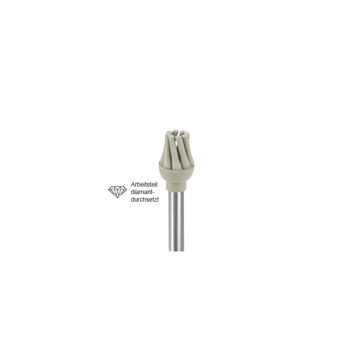 Busch 9593 055 RA COMP POL DIA GREY F - (Pack of 2) Bur Made in Germany