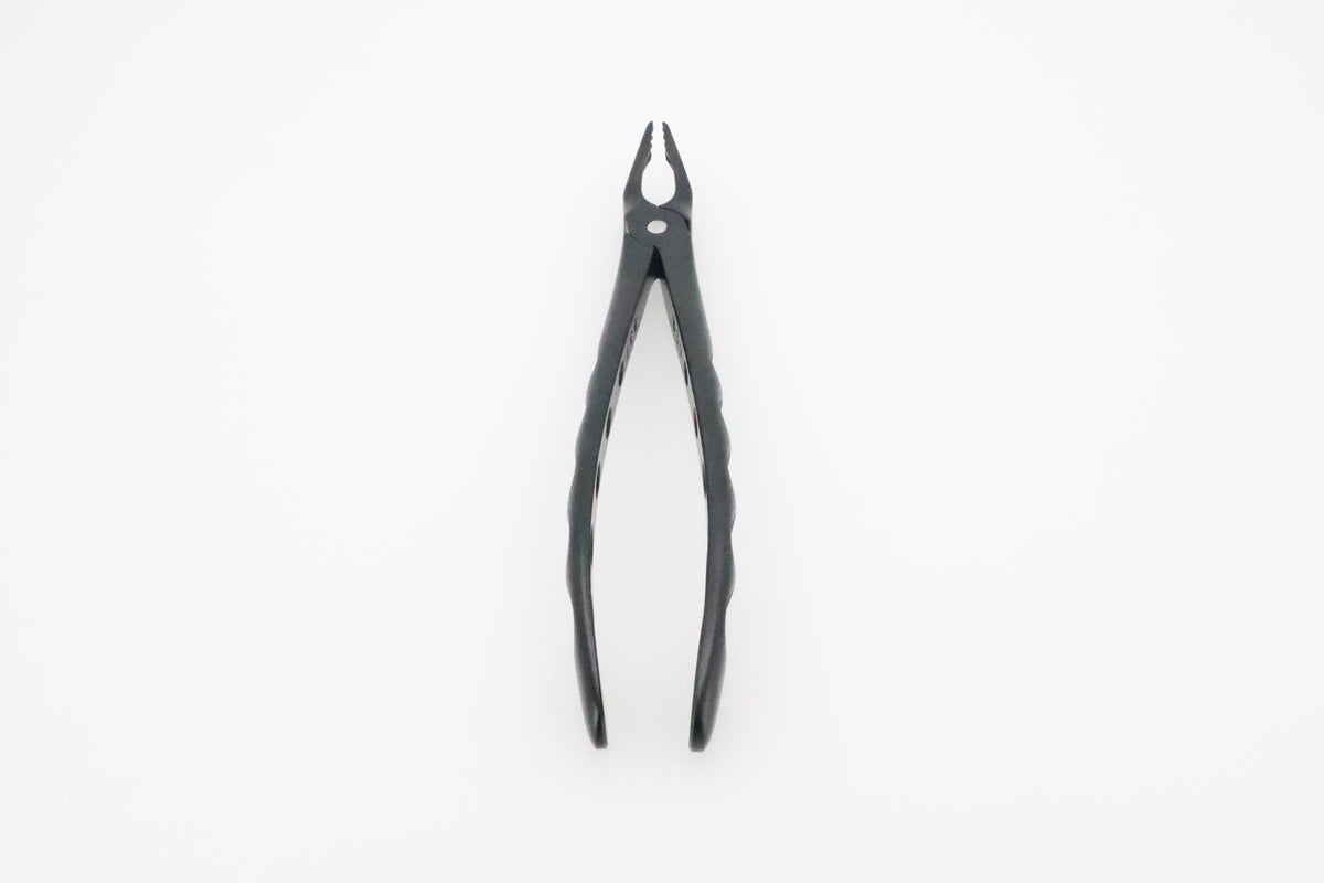 Helmut Zepf 12.235.08ZTI #35M Modified upper premolar extraction forceps, Onyx Coating - full front view, actual product photo