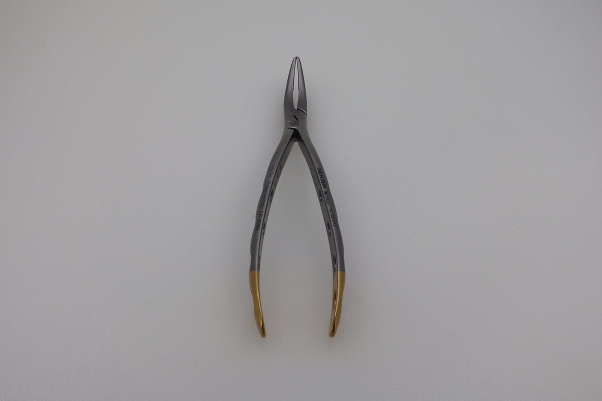 Helmut Zepf 14.700.01Z Witzel root and splinter extraction forceps, diamond coated beaks - full front view