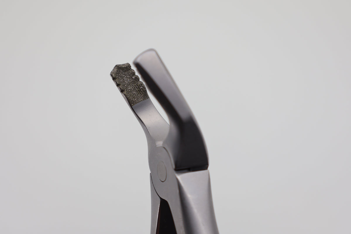 Helmut Zepf 12.217.00ZD #17 Modified upper right molar extraction forceps - diamond coated jaw close-up