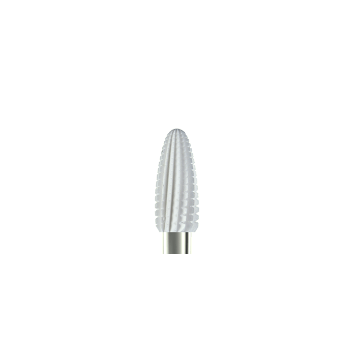 ceramic dental bur coarse straight power cut flame shape K425GQSR for plastics cross-cut finishing