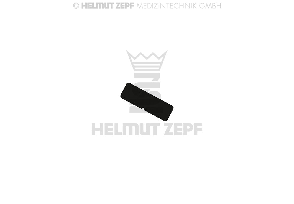 Labeling Tag for Aluminum Sterilization Box, Black, without Marking, Not a Medical Device | Helmut Zepf No. 85.312.08