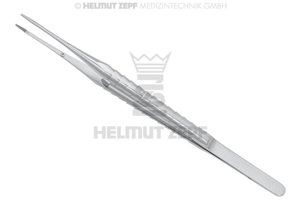 Micro Cooley Forceps - 18 cm, Straight, Slim-Line, ZEPF-Line Handle with Guide Pin | Helmut Zepf No. 22.815.17S