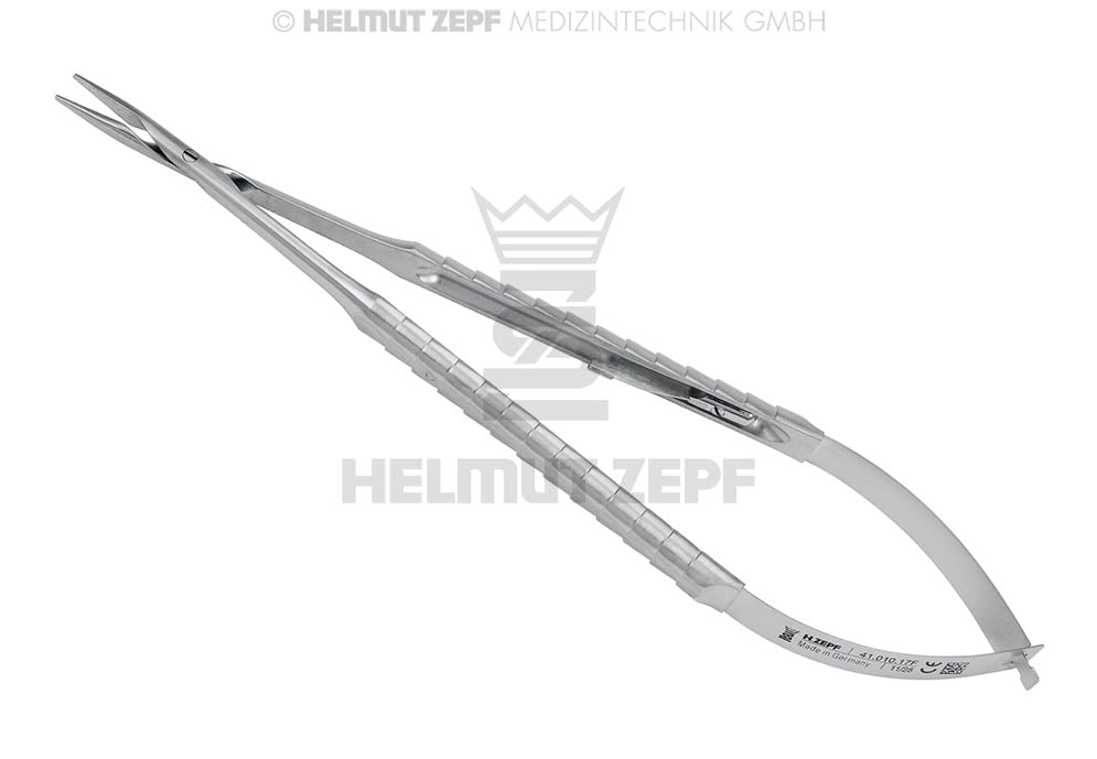 Micro Needle Holder, Straight - 17.5 cm, Tungsten Carbide Jaws, Slim Design with Lock, ZEPF-Line | Helmut Zepf No. 41.010.17F