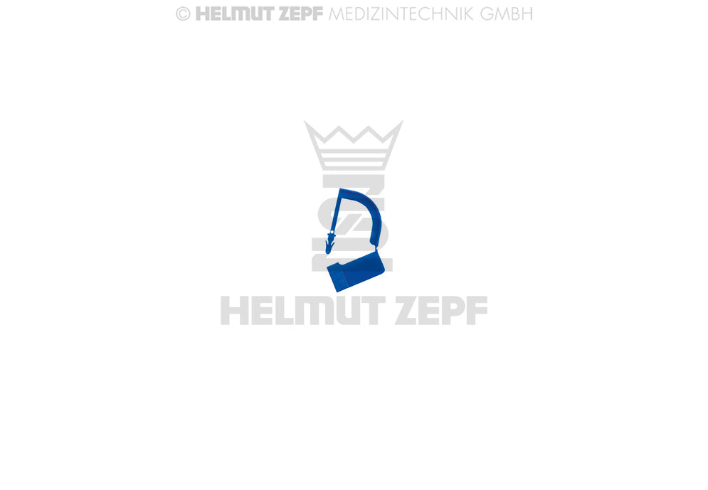 Plastic Security Seal for Sterilization Containers, Blue, Pack of 100 | Helmut Zepf No. 85.327.70