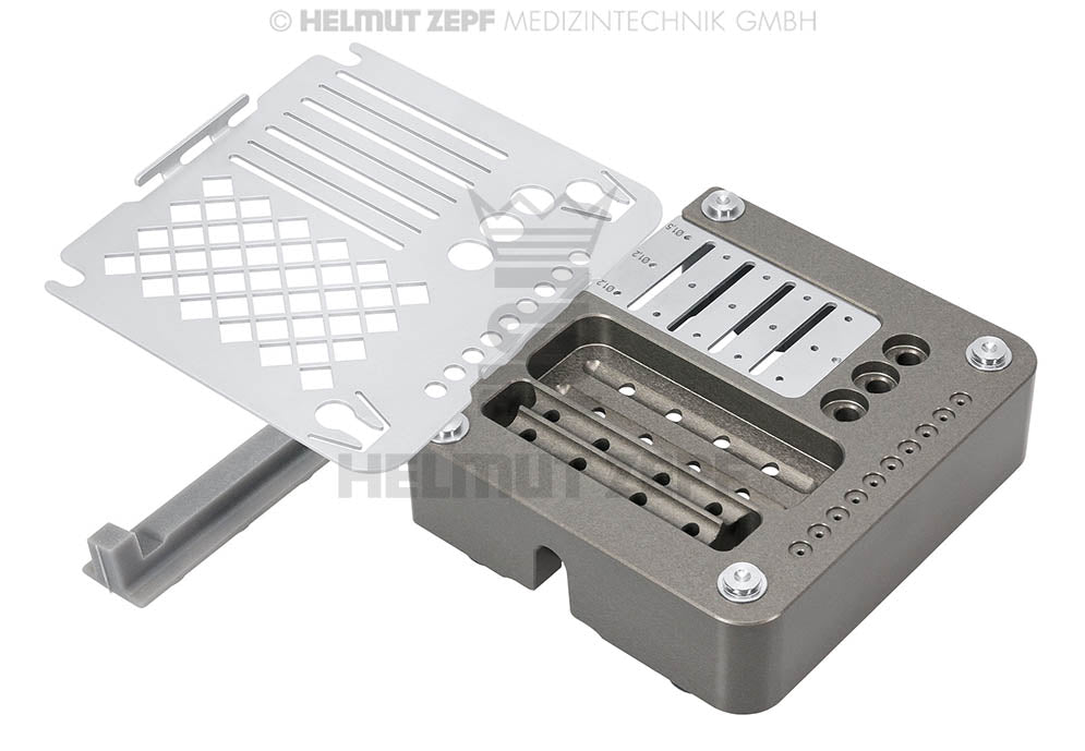 Screw & Pin Box for 2 x 5 Ø 1.2 mm Screws, 1 x 5 Ø 1.5 mm Screws and 10 Membrane Pins | Helmut Zepf No. 47.503.53