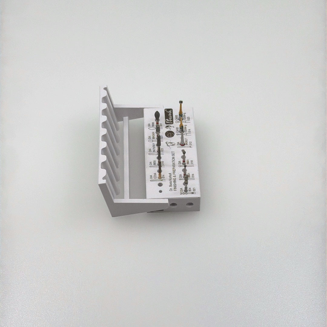 Dental Bur Finishing & Preparation Set by Dr. Bora Korkut | Busch Mfg. No. 5431