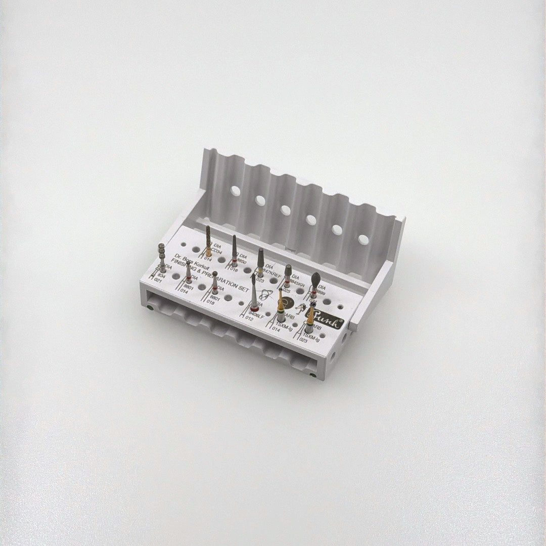 Dental Bur Finishing & Preparation Set by Dr. Bora Korkut | Busch Mfg. No. 5431