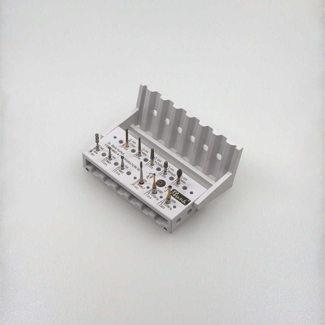 Dental Bur Finishing & Preparation Set by Dr. Bora Korkut | Busch Mfg. No. 5431
