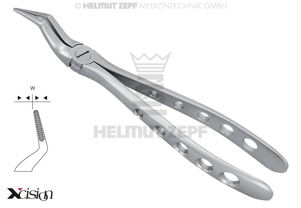 Xcision-Line® Extraction Forceps for Roots, #51-W, for the Upper Jaw | Helmut Zepf No. 12.051.97Z