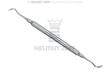 Helmut Zepf Kirkland Gingivectomy Knife #K 15/16 stainless steel periodontal knife with kidney-shaped double-beveled blade