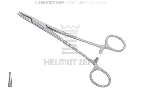 Helmut Zepf Mayo-Hegar needle holder, straight 16 cm (No. 41.256.16), for 3-0 and 4-0 dental sutures