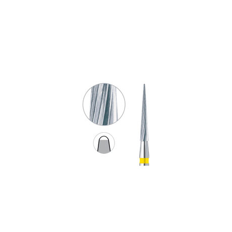 Non-Cutting Tip Burs carbide dental tool for safe caries excavation and pulp protection