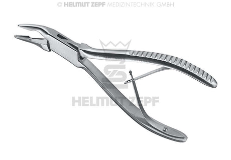 German-style Rongeur Forceps by Helmut Zepf Medizintechnik, stainless steel surgical instrument with serrated handles