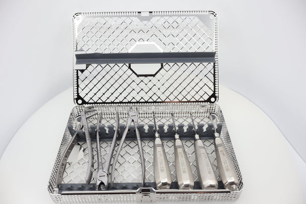 Dr. Rasner's Basic Surgical Extraction Kit: Helmut Zepf Xcision-Line extraction forceps and axial luxation root elevators