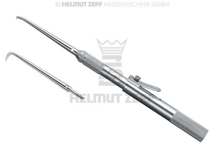 Helmut Zepf Crown Remover Instrument with curved tips for precise dental crown removal in busy practices