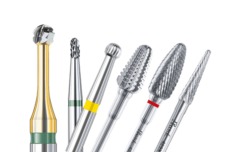 Ceramic Dental Burs collection showing various precision bur shapes and sizes for optimal dental performance