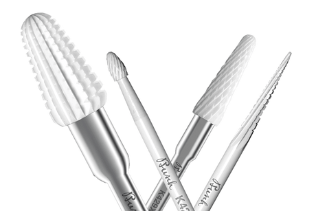 Zirconia Burs set for pre-sintered zirconia processing - KERA ceramic cutters for crack-free dental milling results