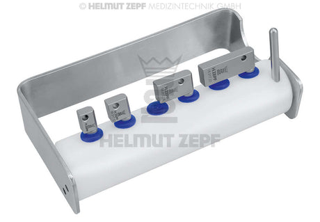 Implant Drilling Parallelism Depth Gauge Flag Holders set by Helmut Zepf for precise implant angulation and surgical accuracy