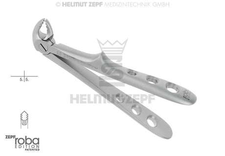 Pediatric Extraction Forceps No. 22 by Helmut Zepf, made in Germany – lower primary molars