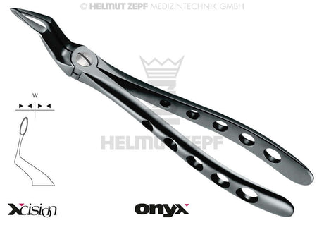 Root Tip Forceps Xcision Onyx by Helmut Zepf – Precision Dental Extraction Instrument for Fractured Root Tips