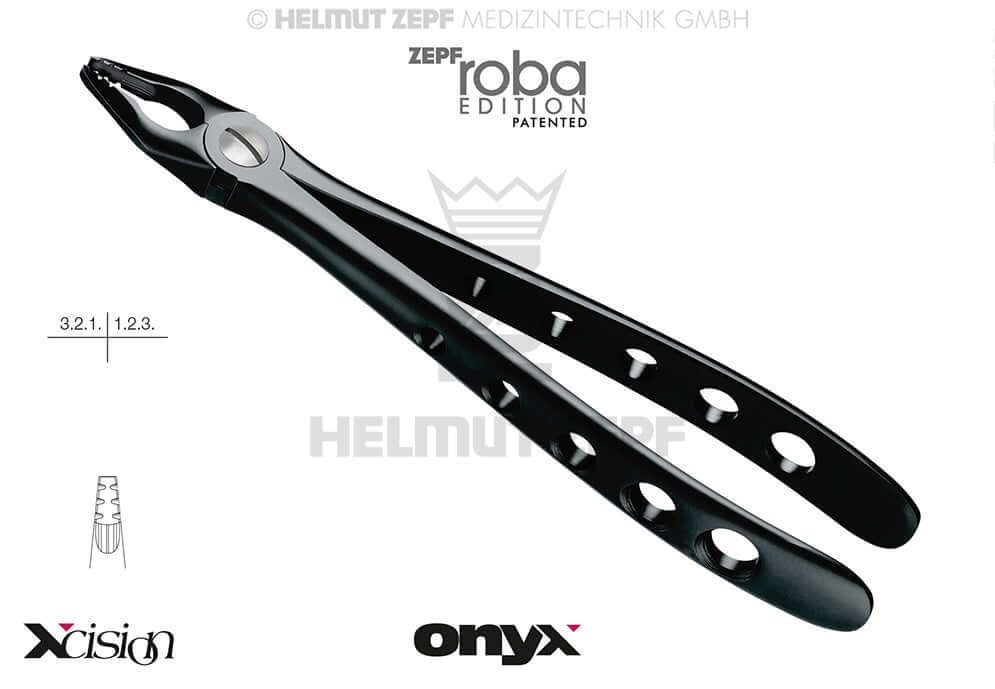 Onyx Coated Dental Extraction Forceps