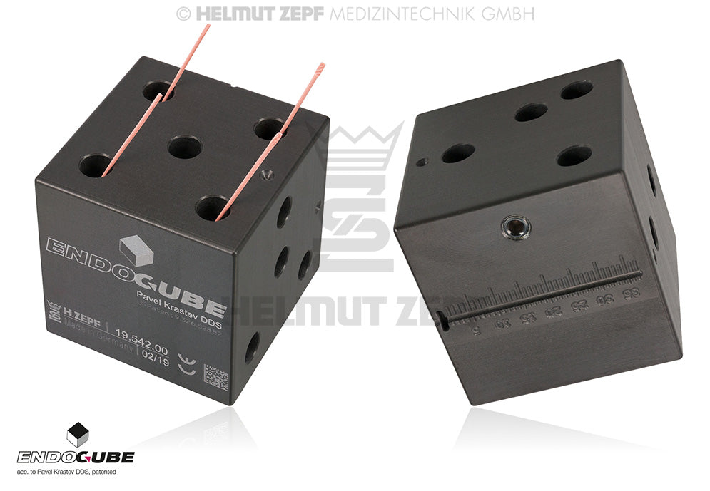 Endodontic Master Cone Organizer EndoCube by Helmut Zepf for precise root canal cone management