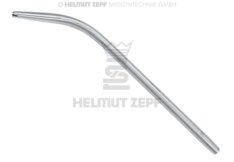 Helmut Zepf stainless steel Surgical Aspirator with curved tip for precise fluid management in general and neurosurgery procedures