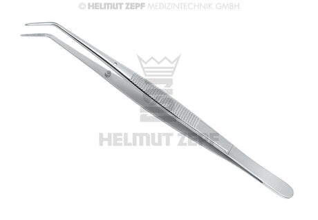 Dental Cotton & College Pliers by Helmut Zepf – angled stainless steel precision tweezers for professional dental use