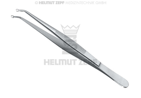 Suture Forcep with angled tip for precise tissue grasping in surgical wound closure procedures