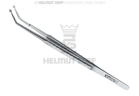 Anatomic Plate Forcep with angled jaws for precise bone plate grip in orthopedic surgery by Helmut Zepf