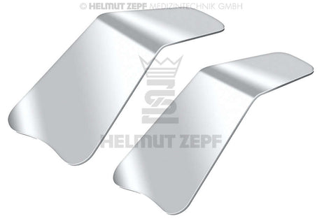 Dental Mirrors for Intraoral Photography by Helmut Zepf – stainless steel cheek retractor mirrors for clear oral cavity imaging