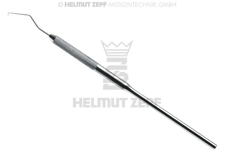 Helmut Zepf stainless steel Dental Explorer with textured grip handle for precise caries and calculus detection