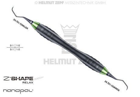 M5 Deep Scaling Instruments by Helmut Zepf Z-Shape Relax Nanopal Double-End Periodontal Scaler 8-1