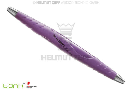bIONIK Instrument Handles and Compatible ID Plugs – purple ergonomic surgical handle by Helmut Zepf