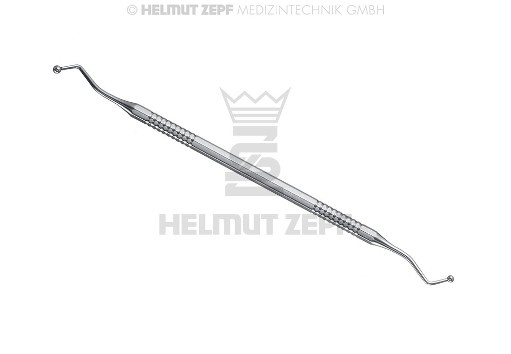 Ball-Shaped Plugger Composite Instruments double-ended dental tool by Helmut Zepf for precise composite resin condensing