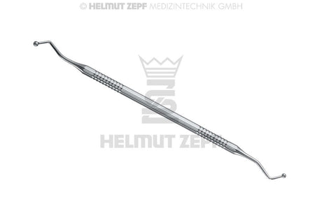 Ball-Shaped Plugger Composite Instruments double-ended stainless steel dental tool by Helmut Zepf