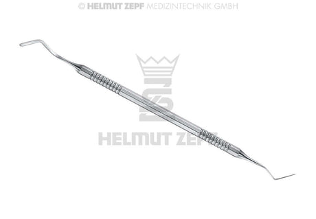 Heidemann Spatula Composite Instrument by Helmut Zepf, double-ended stainless steel dental tool for composite placement