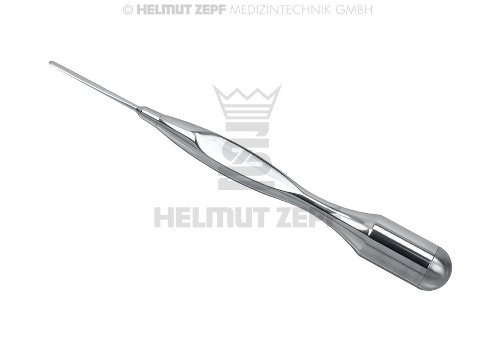 Helmut Zepf Periotome instrument for atraumatic tooth extraction, preserving periodontal ligament and buccal bone plate