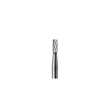 Busch carbide dental burs for cavity preparation with cylindrical cross-cut head for precise restorative cutting