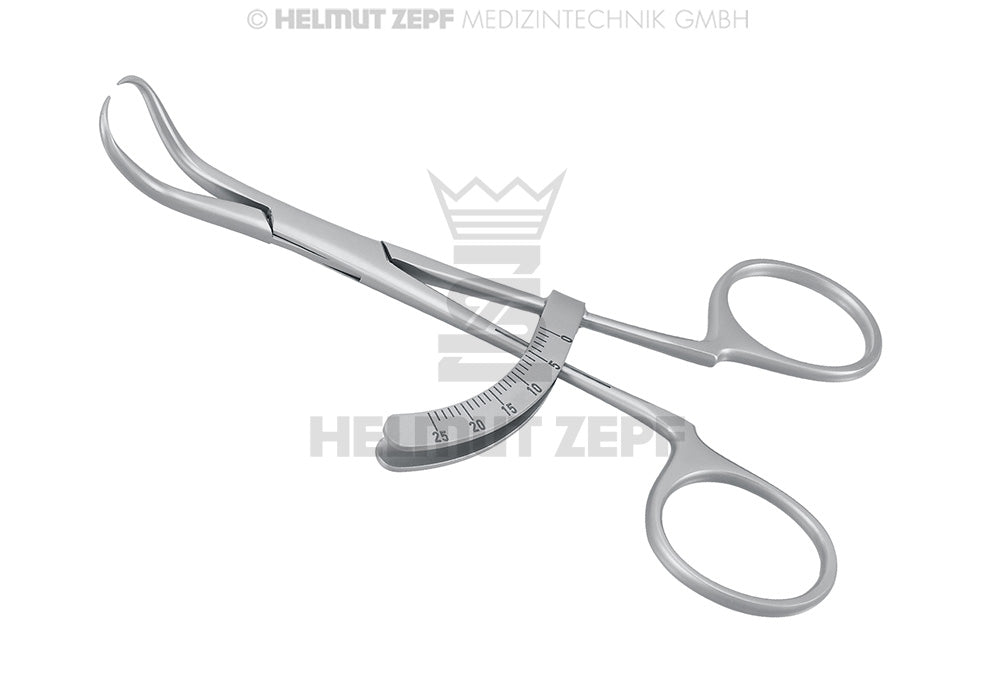 Dental Bone Caliper precision instrument for measuring alveolar ridge and bone dimensions in implant surgery