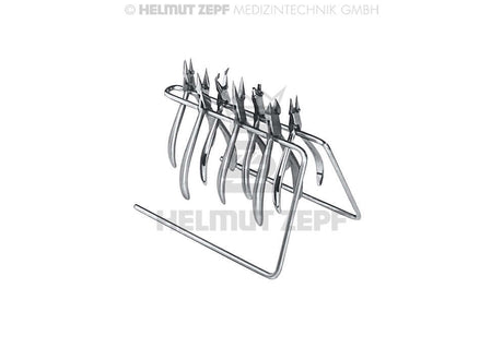 Orthodontic Instrument Accessories stainless steel pliers rack holder by Helmut Zepf for clinical orthodontic use