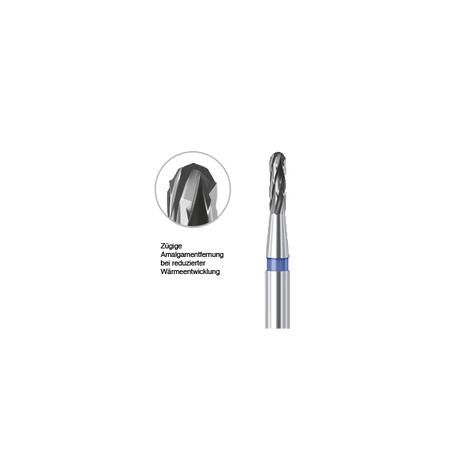 Busch Composite and Amalgam Removal Burs – pear-shaped carbide bur for efficient, low-heat amalgam removal